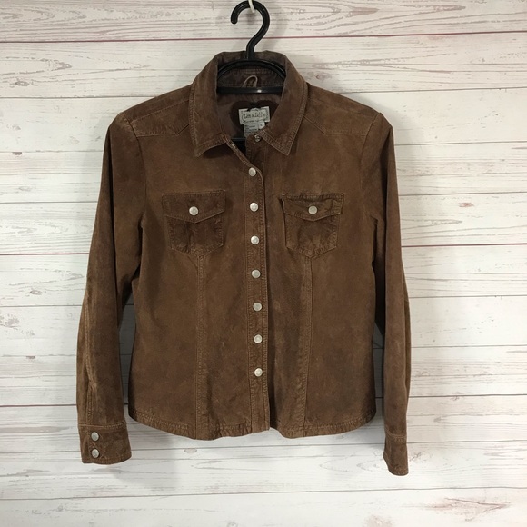 Live a Little Jackets & Blazers - Live A Little Leather Snap Front Shirt Jacket